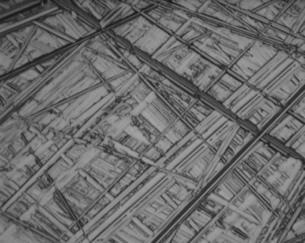 Optical image of a sample of nodular cast iron after the coarse grinding step Optical image of a sample of nodular cast iron after the coarse grinding step